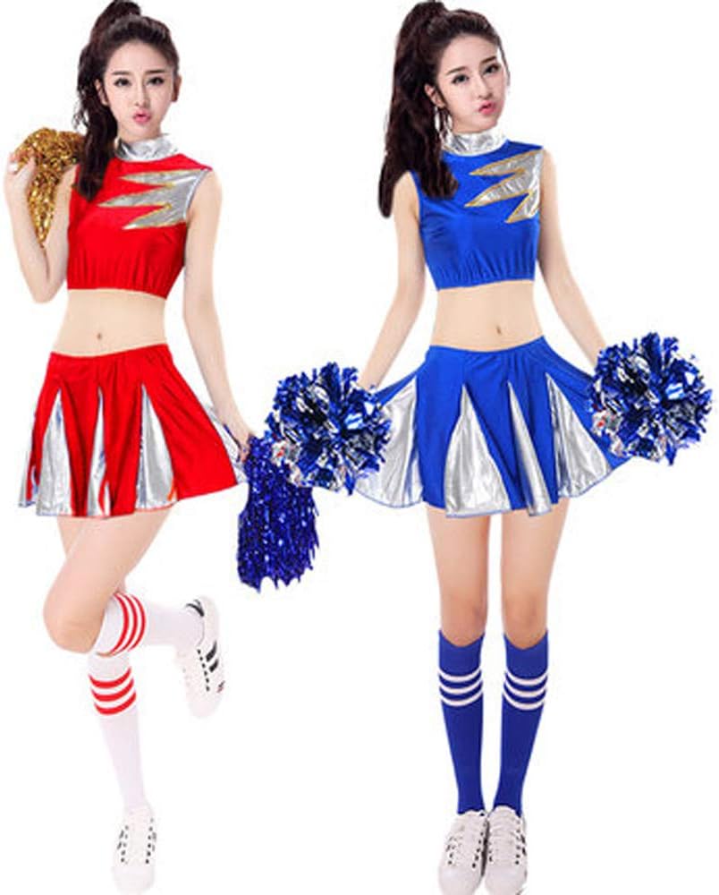 Amazon.co.jp: チアガール レディース コスプレ衣装 トップス ミニ