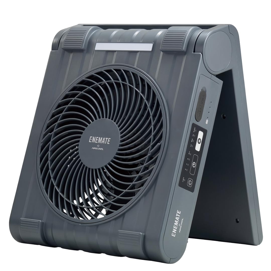 Amazon | アピックス(APIX INTL) ソーラーパワーファン 扇風機 卓上