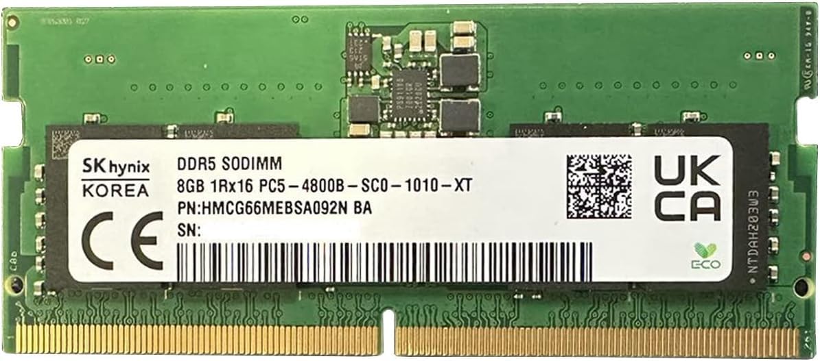 Amazon.co.jp: SK-Hynix 8GB DDR5 4800MHz SODIMM PC5-4800B-SC0 1Rx16