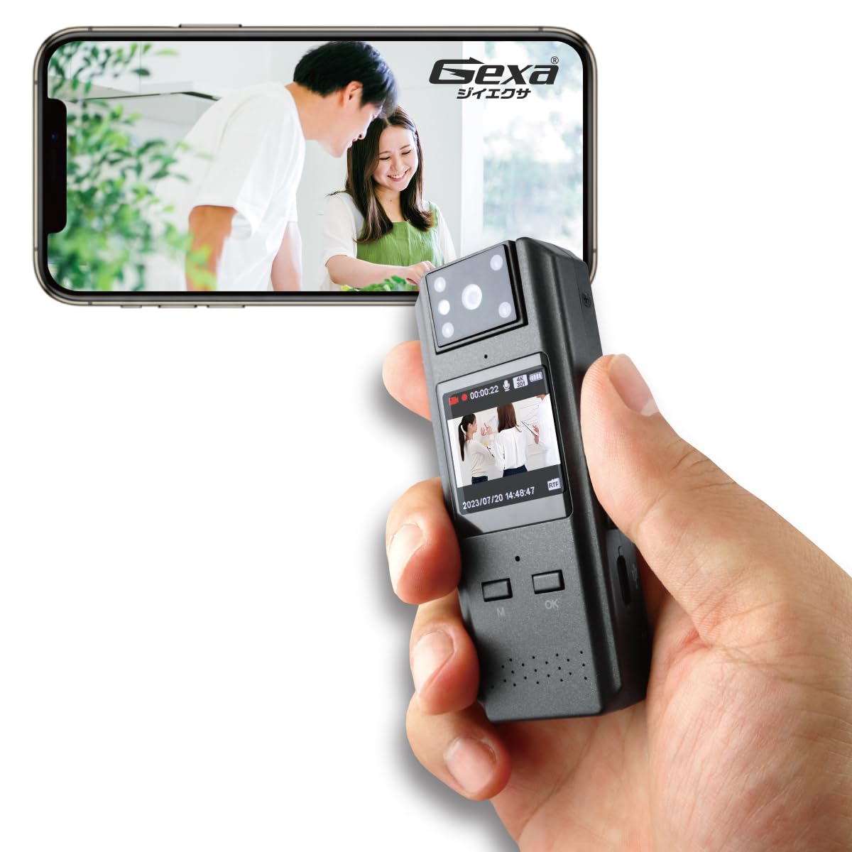 Amazon.co.jp: Gexa（ジイエクサ） スパイカメラ 4K ペンクリップ型