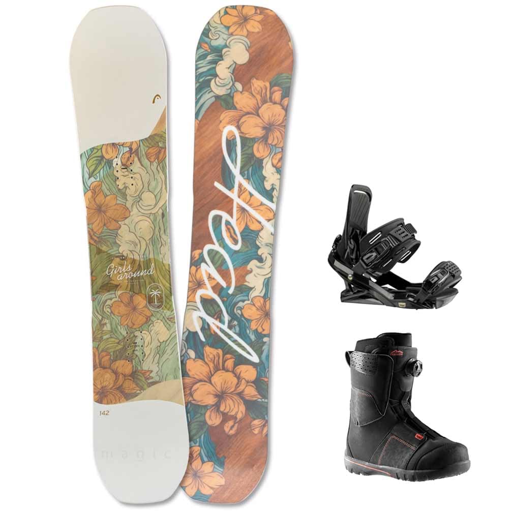 Amazon | スノーボード 板 レディース 3点 セット HEAD ヘッド GIRLS