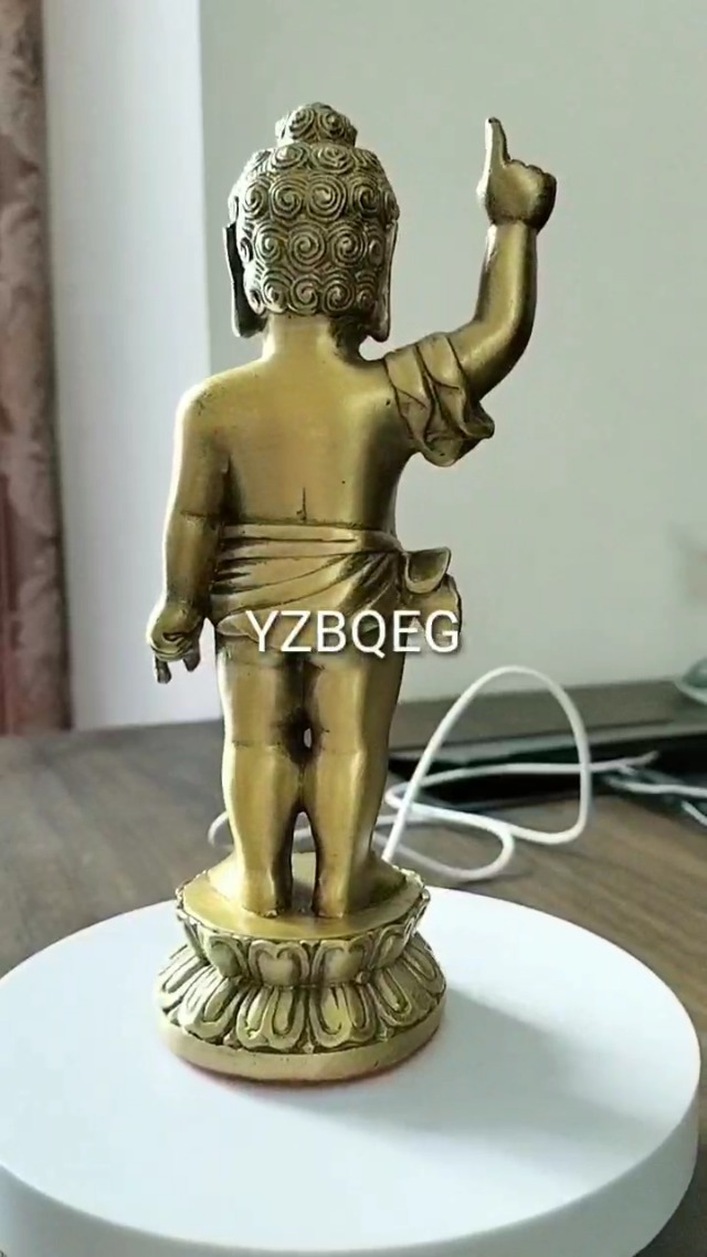 Amazon｜仏像 釈迦誕生仏 銅製 立像 お釈迦様 置物 はなまつり 花祭り