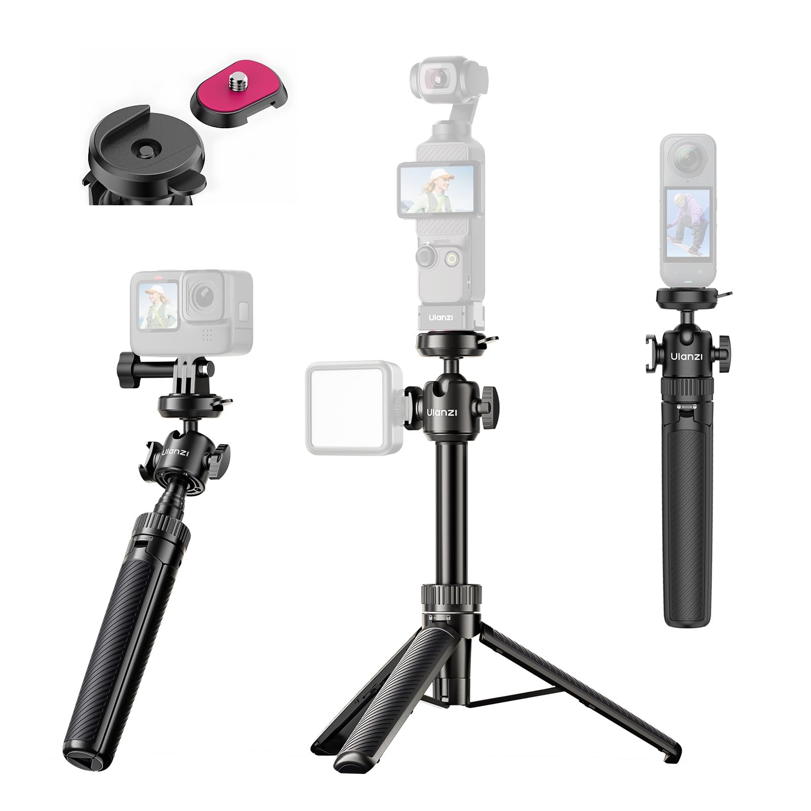 Amazon | Ulanzi MT-90 カメラ三脚 GoPro用三脚 pocket3用三脚 スマホ