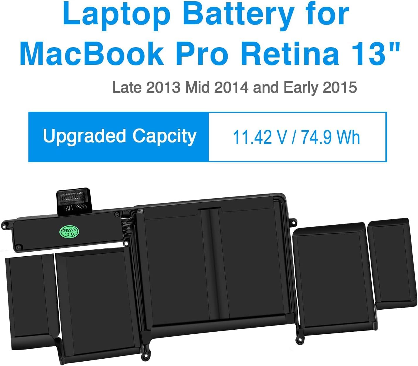 Amazon.co.jp: 交換用バッテリー MacBook Pro 13インチA1582 A1493
