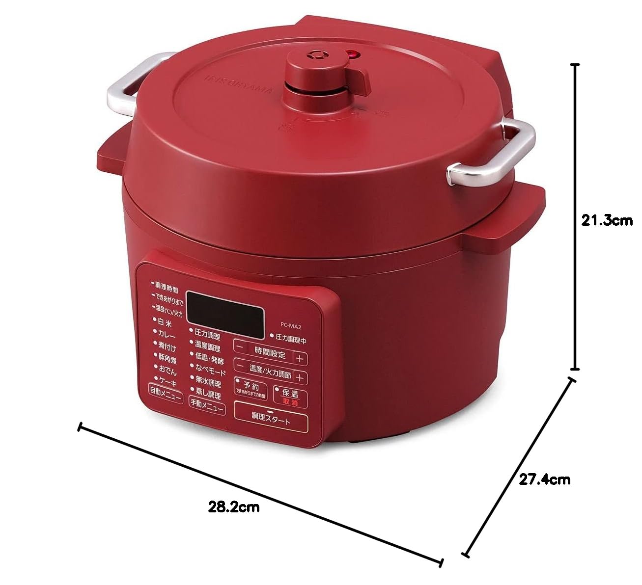 Amazon | アイリスオーヤマ 電気圧力鍋 2.2L 低温調理器 おしゃれ 電気