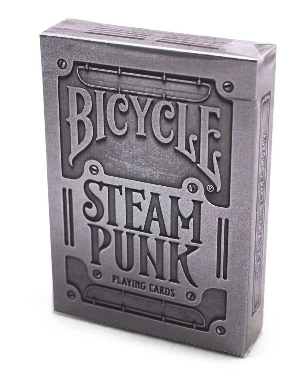 Amazon.com: Bicycle Silver Steampunk Poker Size Standard Index
