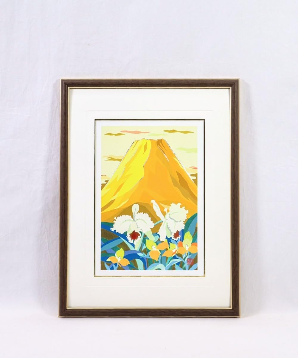 Amazon.co.jp: 北光生、作 金森弘山人、絵 彫金パネル「黄富士に