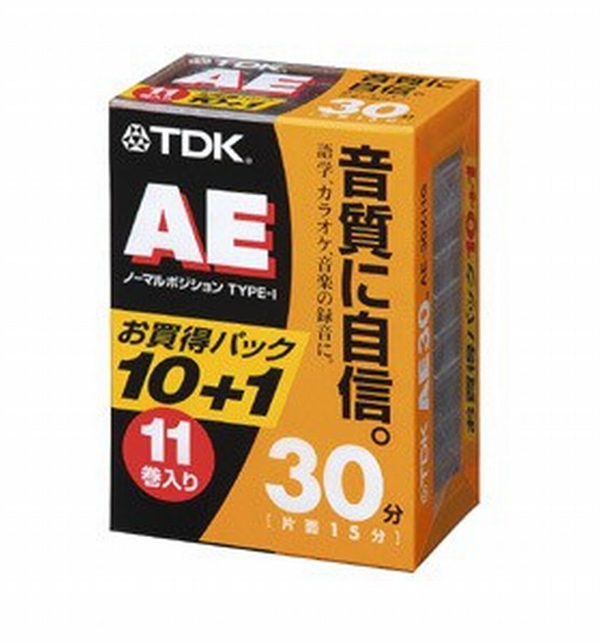 Amazon | TDK オーディオカセットテープ AE 30分11巻パック [AE-30X11G