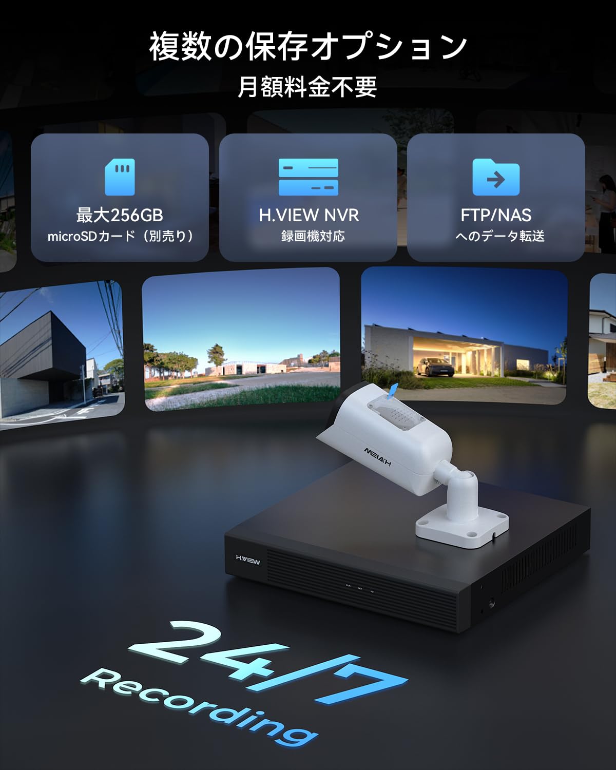 Amazon.co.jp: 【フルカラー撮影・双方向音声・2026年新モデル】H.View