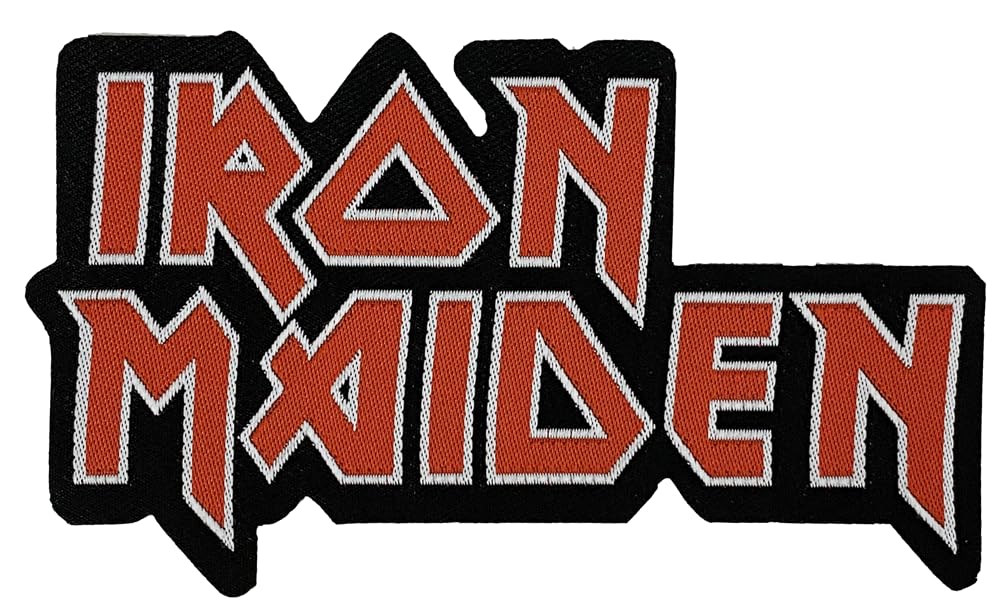 Amazon.co.jp: アイアン メイデン・IRON MAIDEN・LOGO CUT-OUT・刺繍