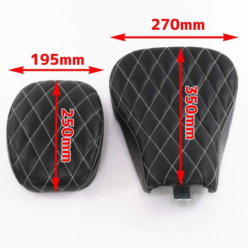 Amazon | YIBO スポーツスター シート ブラック ダイヤモンド ステッチ