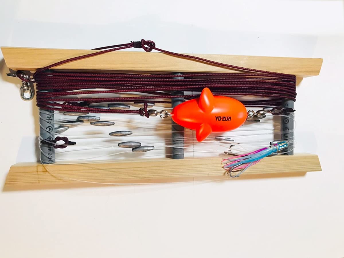 Amazon | 鳥山漁具 トローリング カツオ用ラビット仕掛けセット 青タン