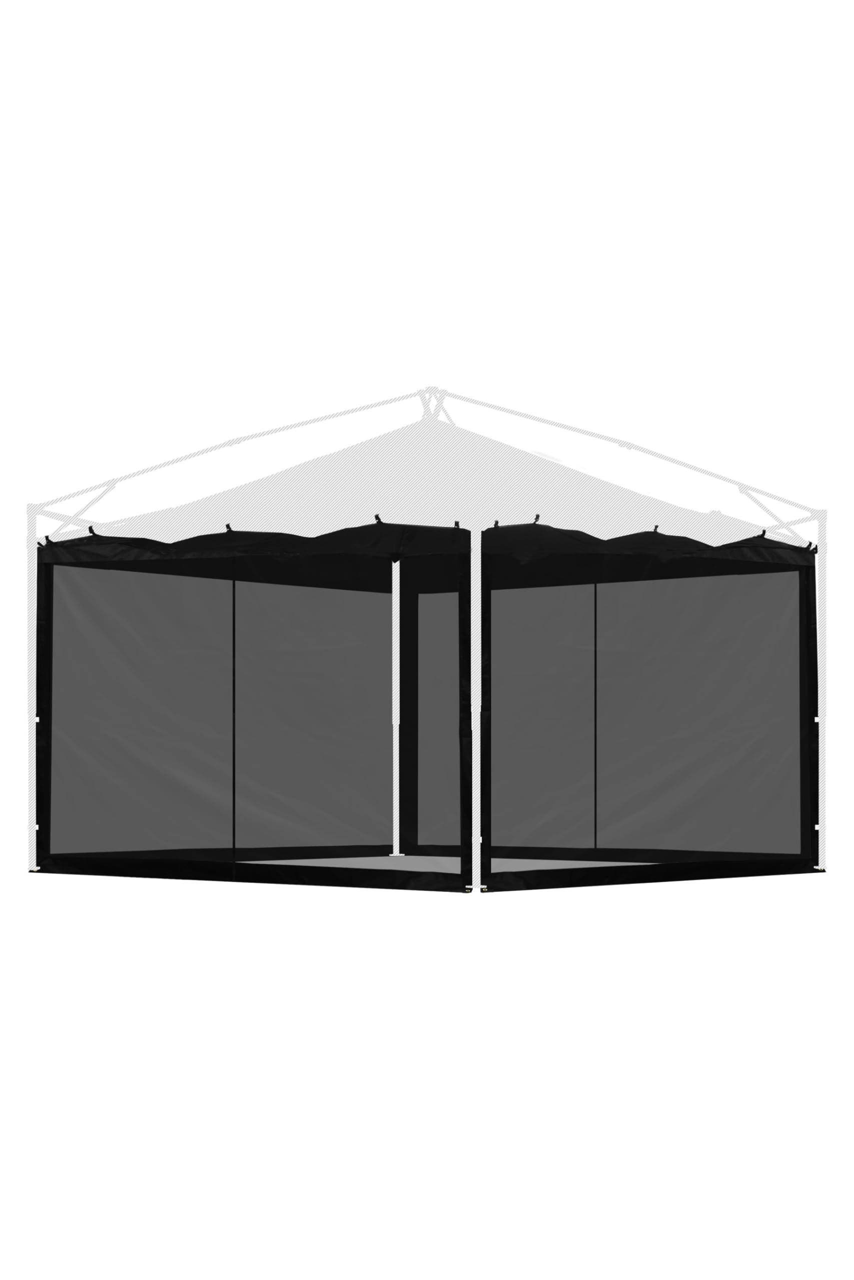 Amazon | FIELDOOR 【完全遮光】 タープテント用 バグガードスクリーン