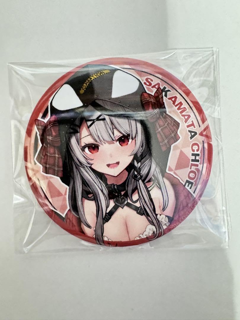 ホロライブ 沙花叉クロヱ 缶バッジ バレンタイン ホロライブ 沙花叉
