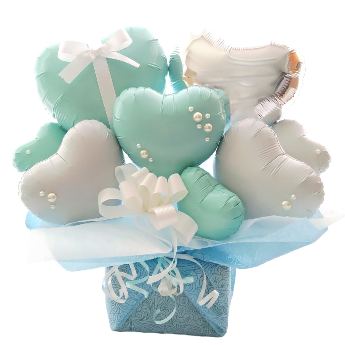 Amazon | ouvrepop11 バルーンアレンジ ミントグリーン シャンパン