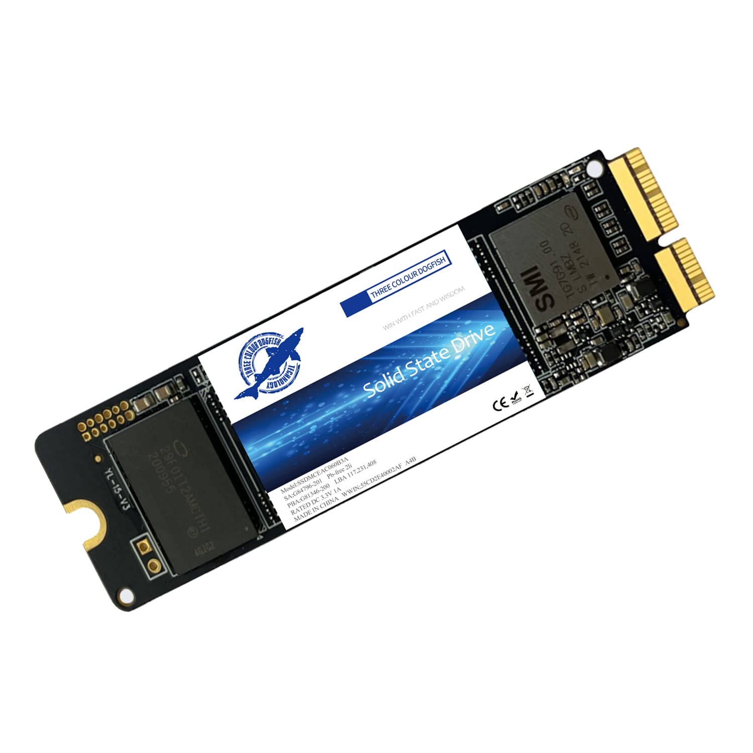 Amazon.com: Dogfish NVMe SSD da 256 GB per MacBook PCIe Gen3x4 M.2