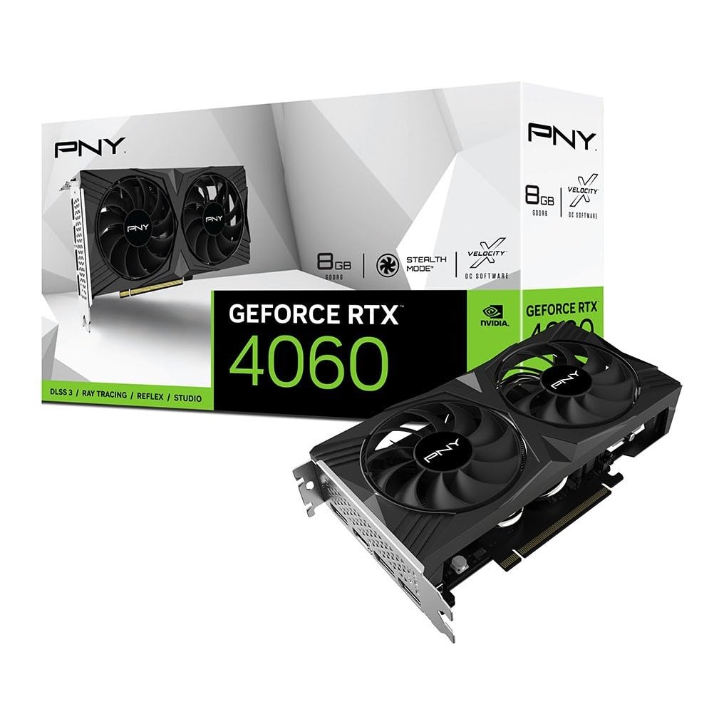 Amazon.com: PNY GeForce RTX™ 4060 8GB Verto™ Dual Fan Graphics