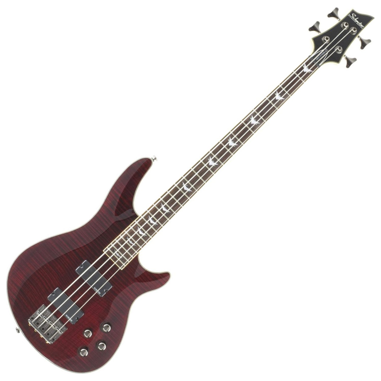 Amazon.com: Schecter Omen Extreme-4 Bass Guitar - Black Cherry