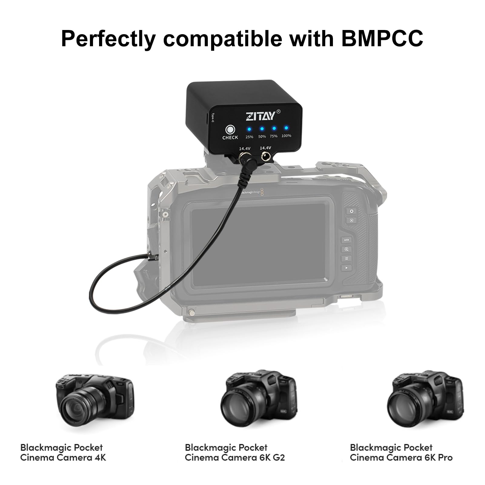 Amazon.com : ZITAY 95WH External Camera Battery Compatible with