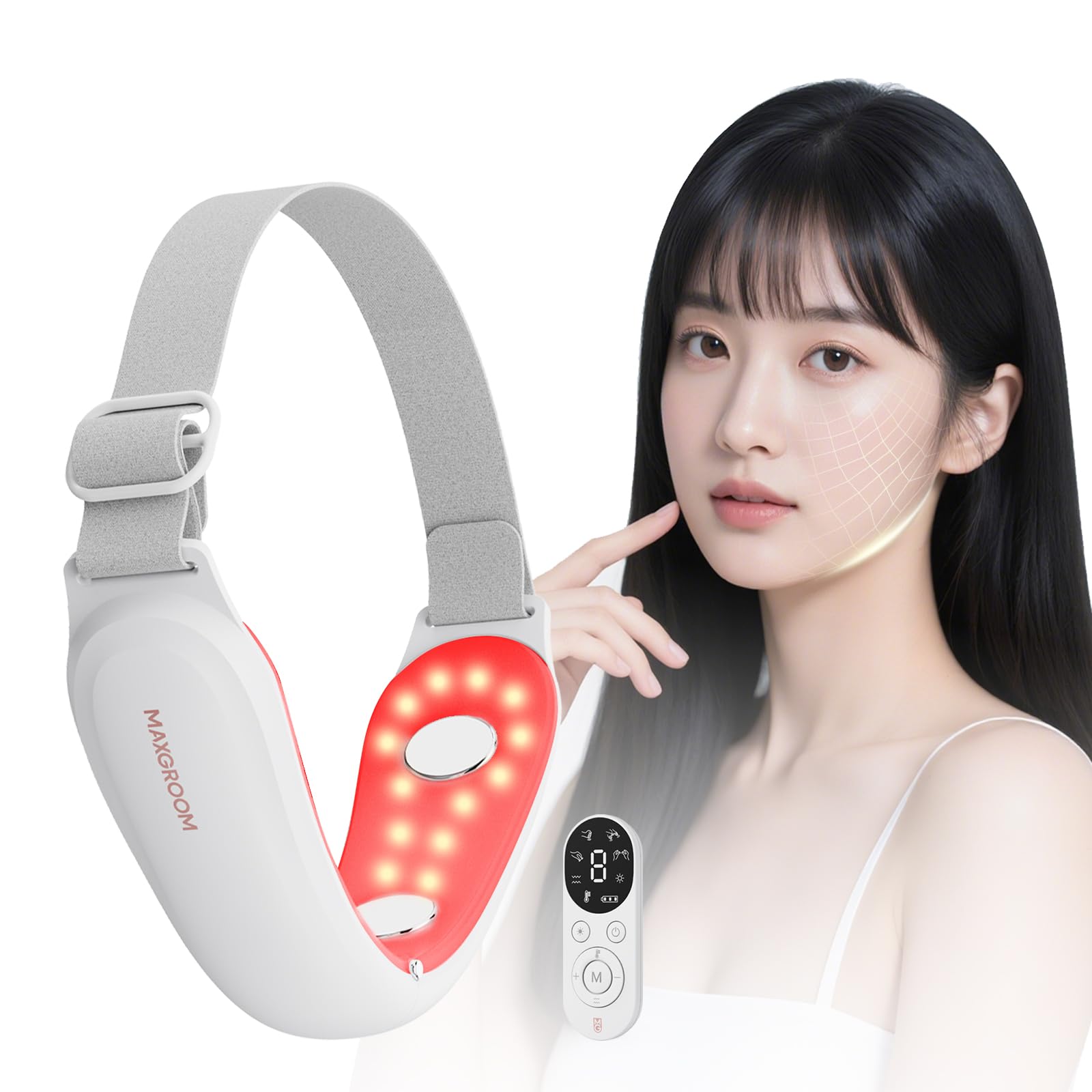 Amazon.co.jp: MAXGROOM 美顔器 EMS リフトケア 小顔ベルト フェイス