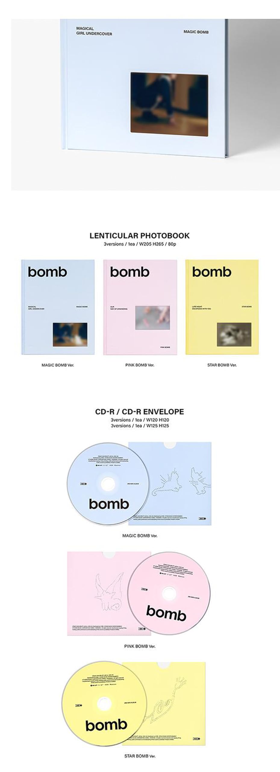 Amazon.com: ILLIT bomb 3rd Mini Album (Photobook - MAGIC BOMB Ver