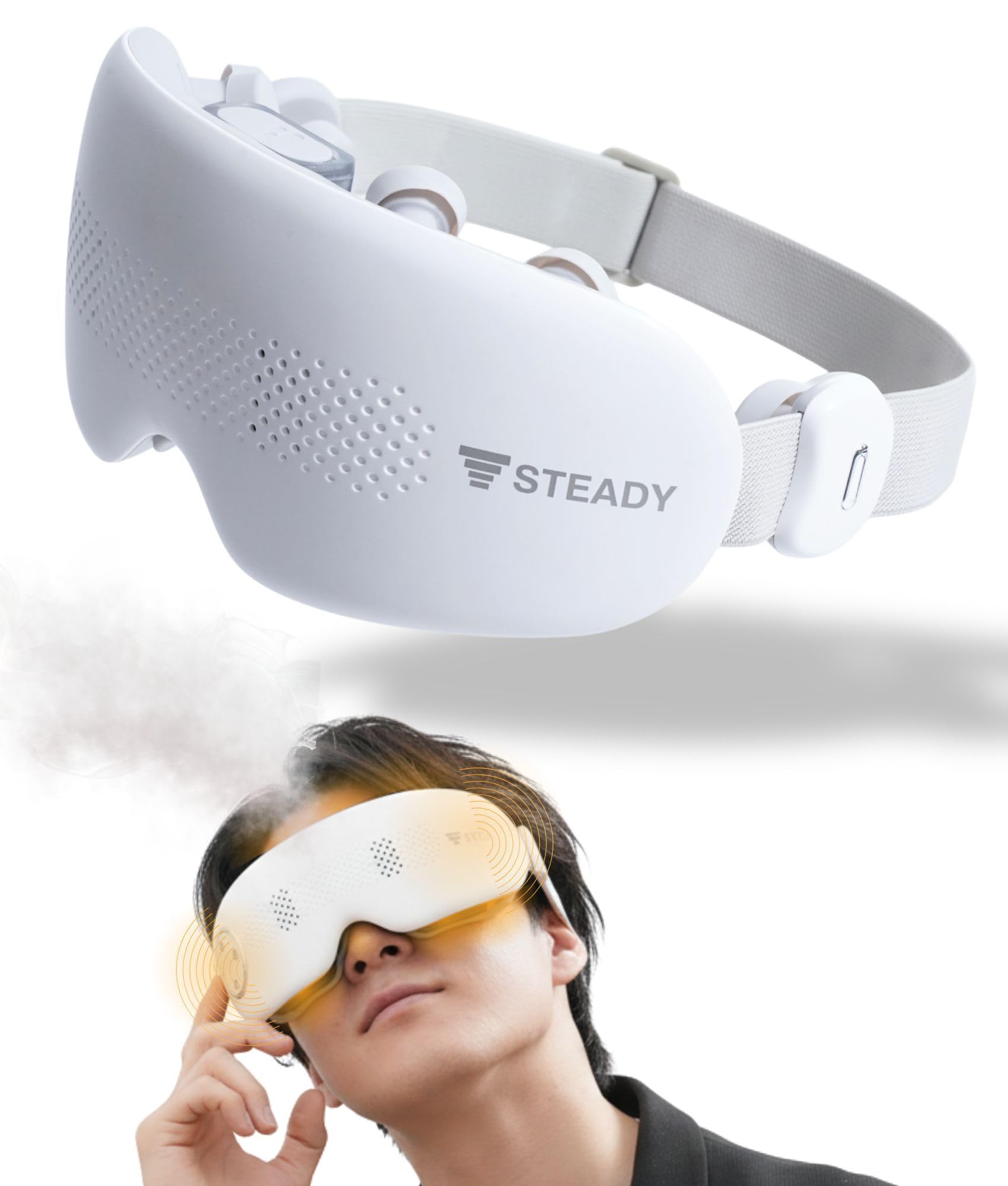 Amazon | STEADY 蒸気アイウォーマー 【42°Cの蒸気×タッピング刺激