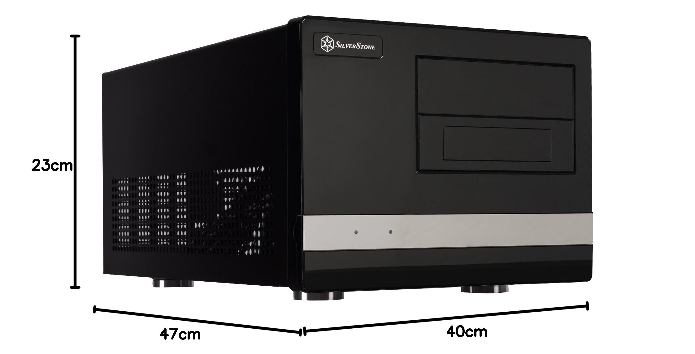 Amazon | Silver Stone Micro-ATX PCケース ブラック SST-SG02B-F-USB3