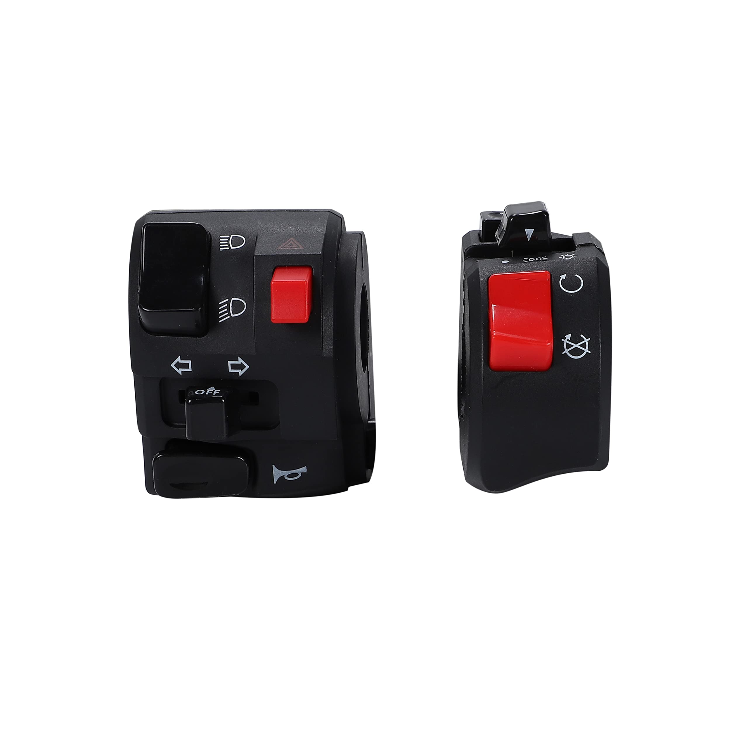 Amazon.co.jp: バイク ハンドル スイッチ ボックス 左右 汎用 多機能