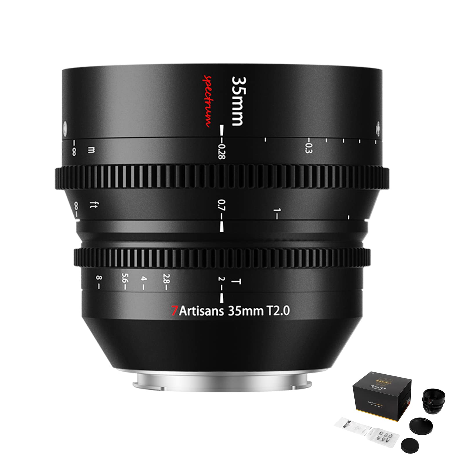 Amazon.com : 7artisans 35mm T2.0 Cine Lens for L-Mount Camera Lens