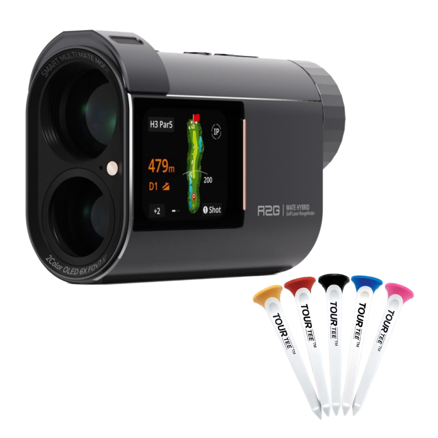 Amazon.co.jp: R2G レーザー距離計 ゴルフ 距離 計測 側面ディスプレイ