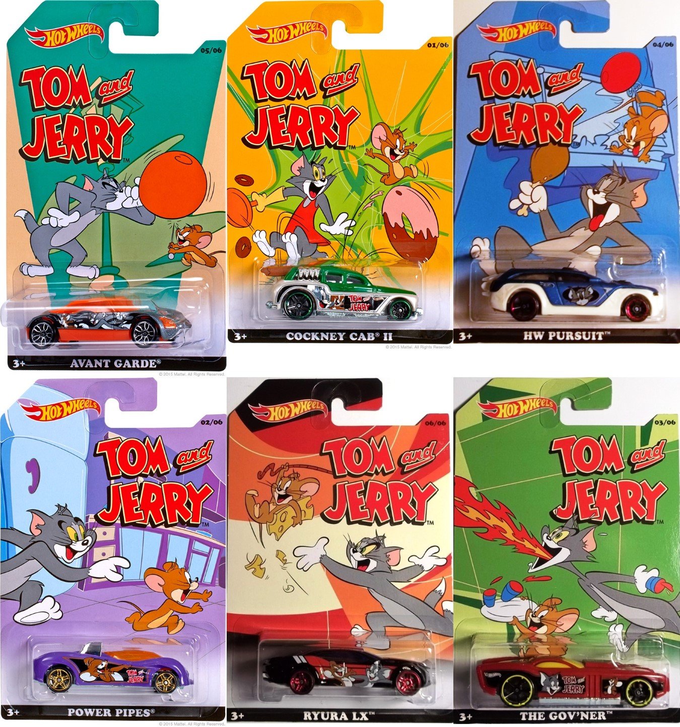 Amazon.com: HOT WHEELS TOM AND JERRY EXCLUSIVE SERIES COMPLETE SET