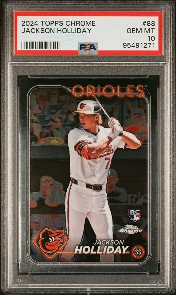 Amazon.com: Graded 2024 Topps Chrome Jackson Holliday #88 Rookie