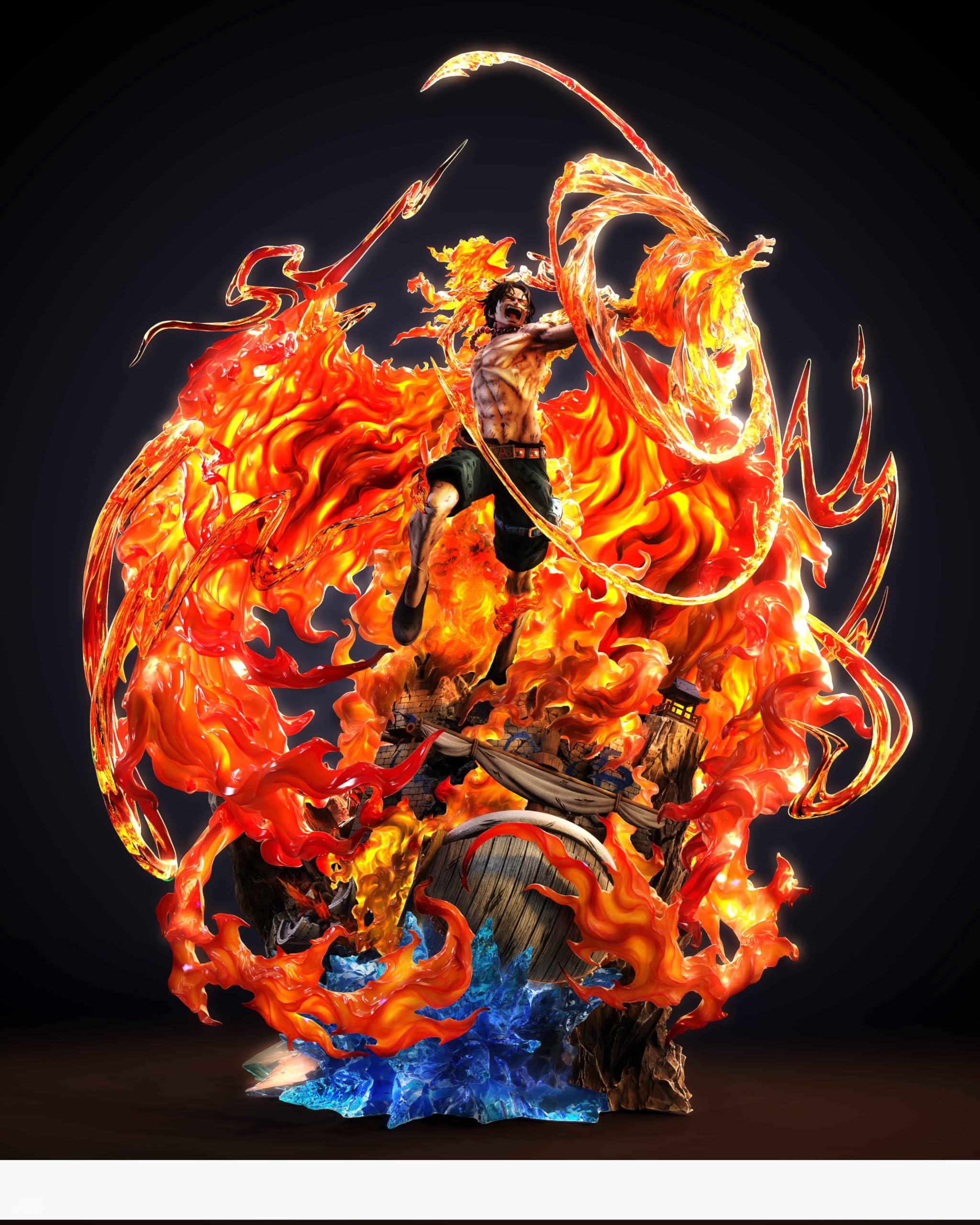 Amazon | ポートガス・D・エース フィギュア 1/4スケール 塗装済み完成