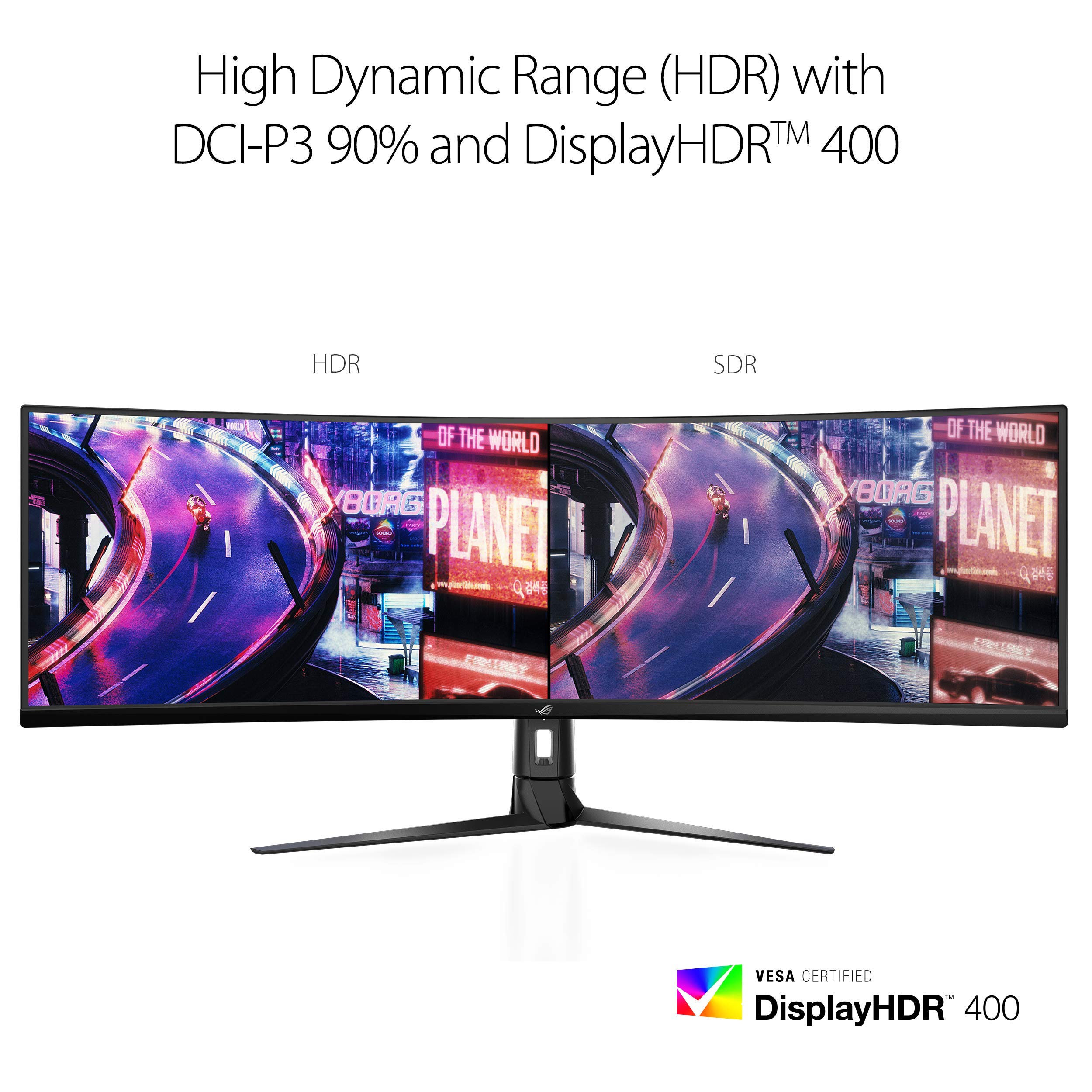 Amazon.com: ASUS ROG Strix XG49VQ 49” Curved Gaming FreeSync