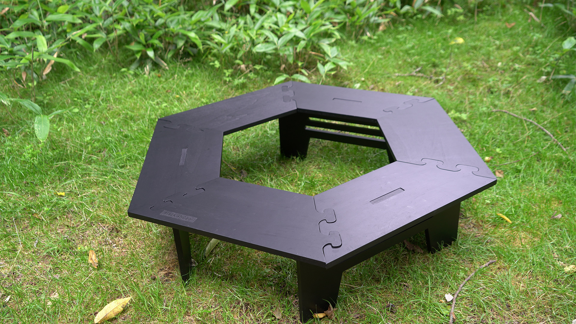 Amazon | BlackishGear ブラックヘキサテーブル キャンプ アウトドア