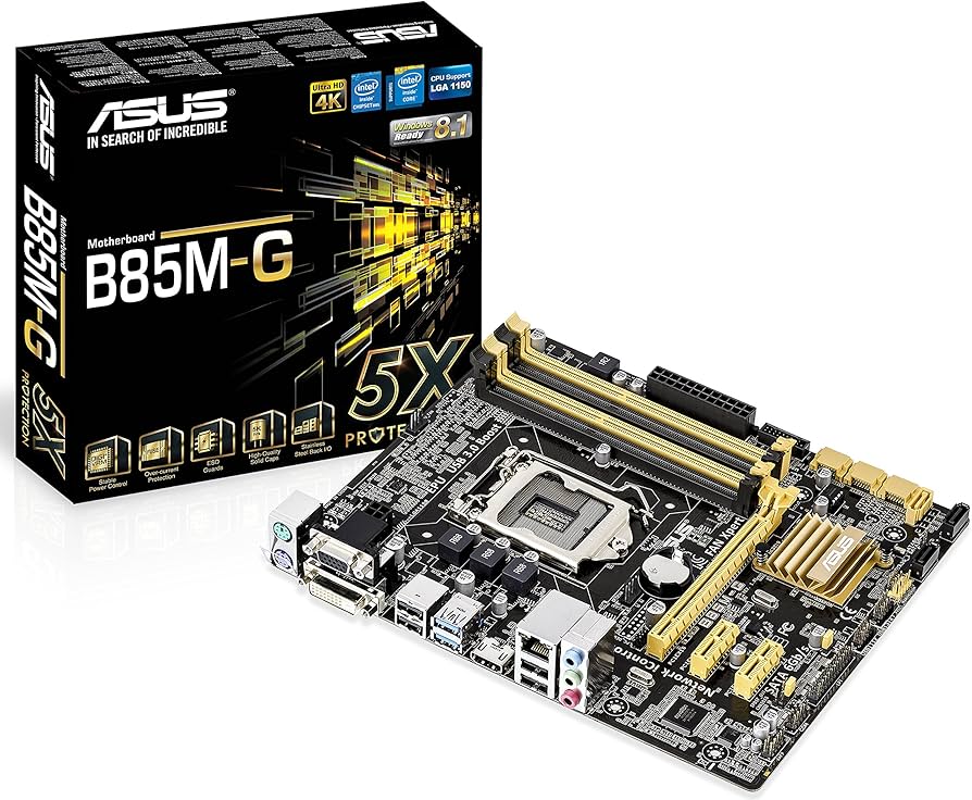 Amazon.com: ASUS Micro ATX DDR3 1600 LGA 1150 Motherboard B85M-G