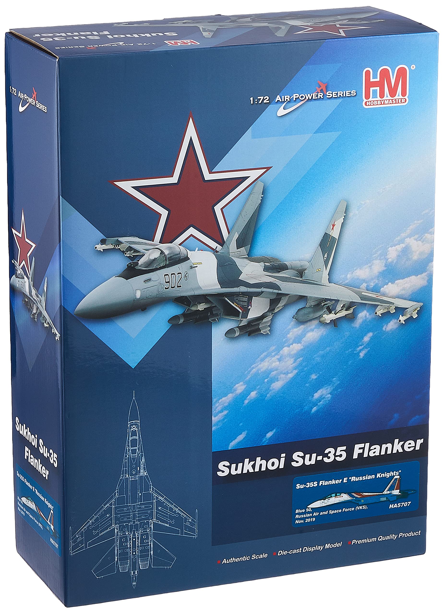Amazon | HOBBY MASTER 1/72 Su-35S フランカーE ロシアン・ナイツ #50