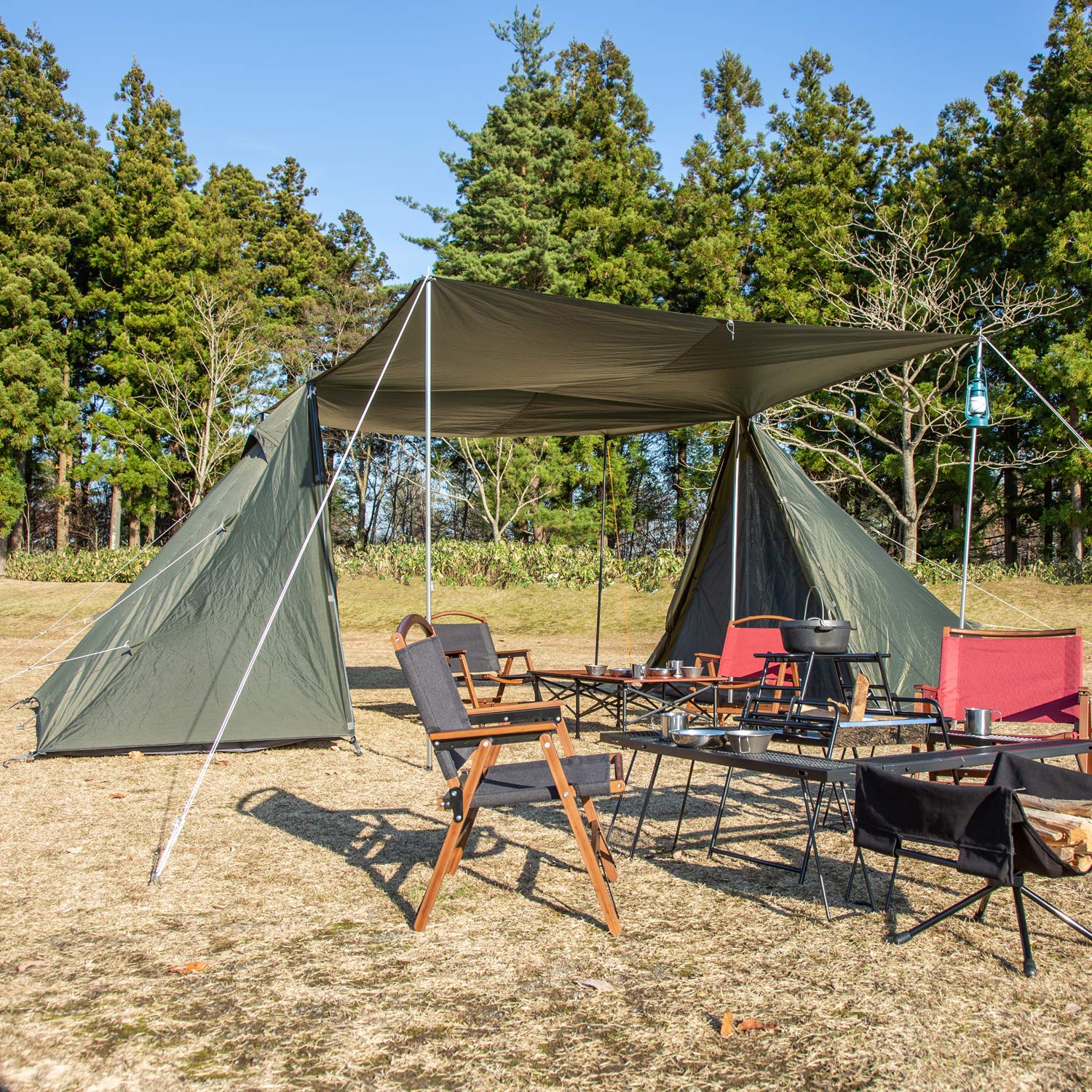 Amazon | BUNDOK(バンドック) 2 ポール テント BDK-02EX 【3~4人用