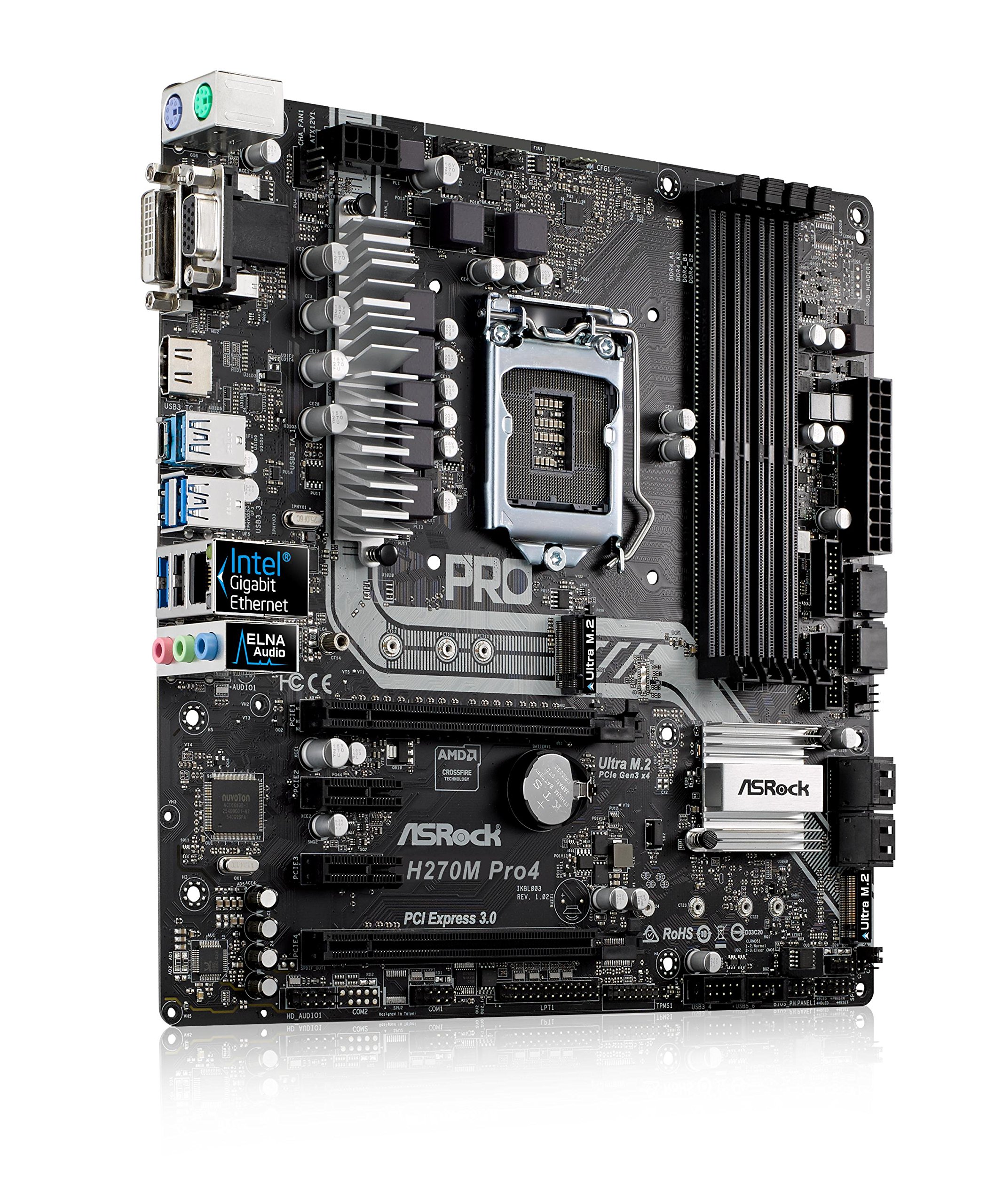 Amazon | ASRock Intel H270チップセット搭載 Micro ATXマザーボード