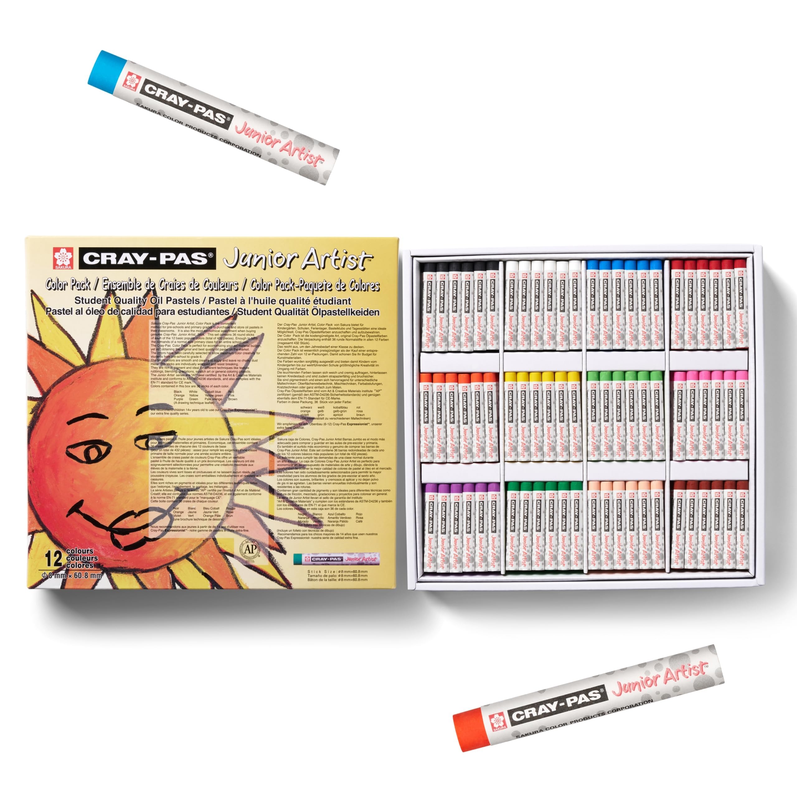 Amazon.com: SAKURA Cray-Pas Junior Artist Oil Pastel Colorpack