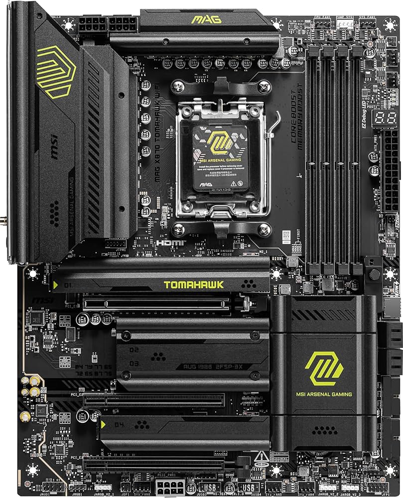 Amazon.com: MSI MAG X870 Tomahawk WiFi Gaming Motherboard (AMD