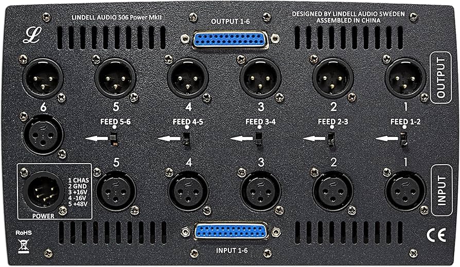Amazon.com: Lindell Audio 506 Power MK II 6-Slot 500 Series
