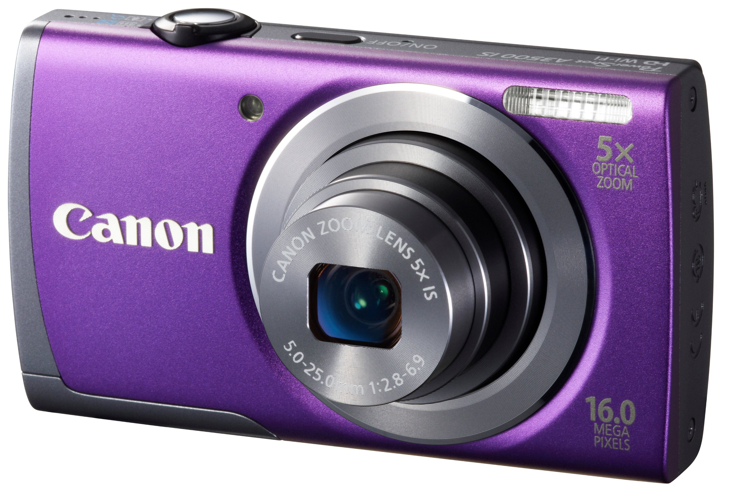 Amazon | Canon デジタルカメラ PowerShot A3500 IS(パープル) 広角