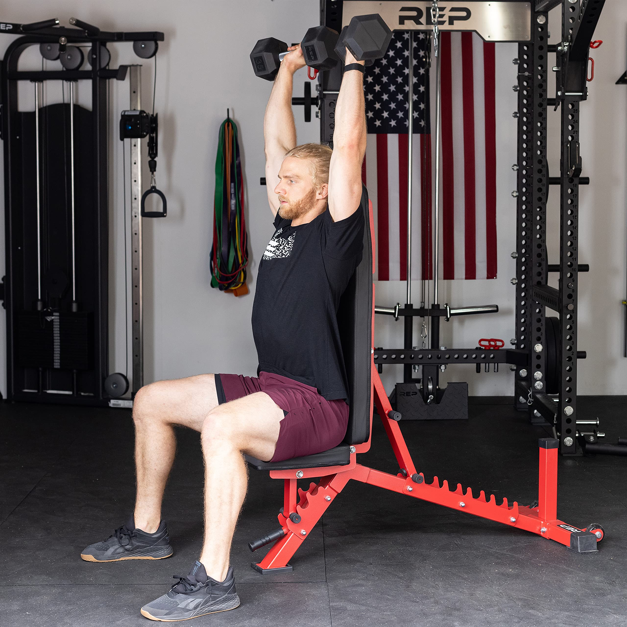 Amazon.co.jp: Rep アジャスタブルベンチ AB-3100 V3 (マットブラック