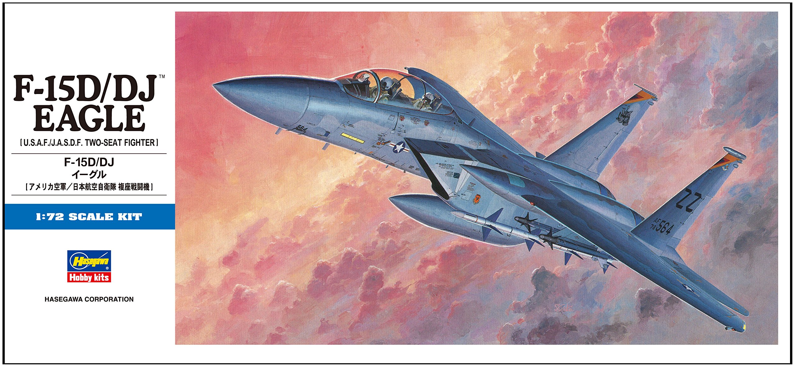 Amazon.com: Hasegawa 1:72 Scale F-15D/DJ Eagle Model : Arts