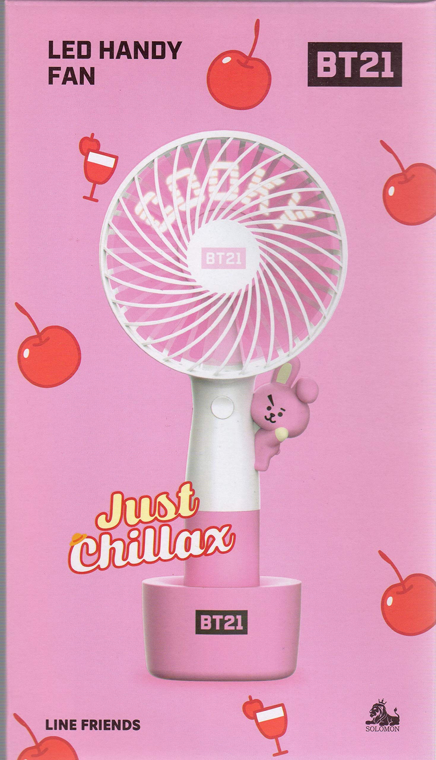 Amazon | BT21【公式】LED HANDY FAN USB充電式 扇風機 ハンディファン