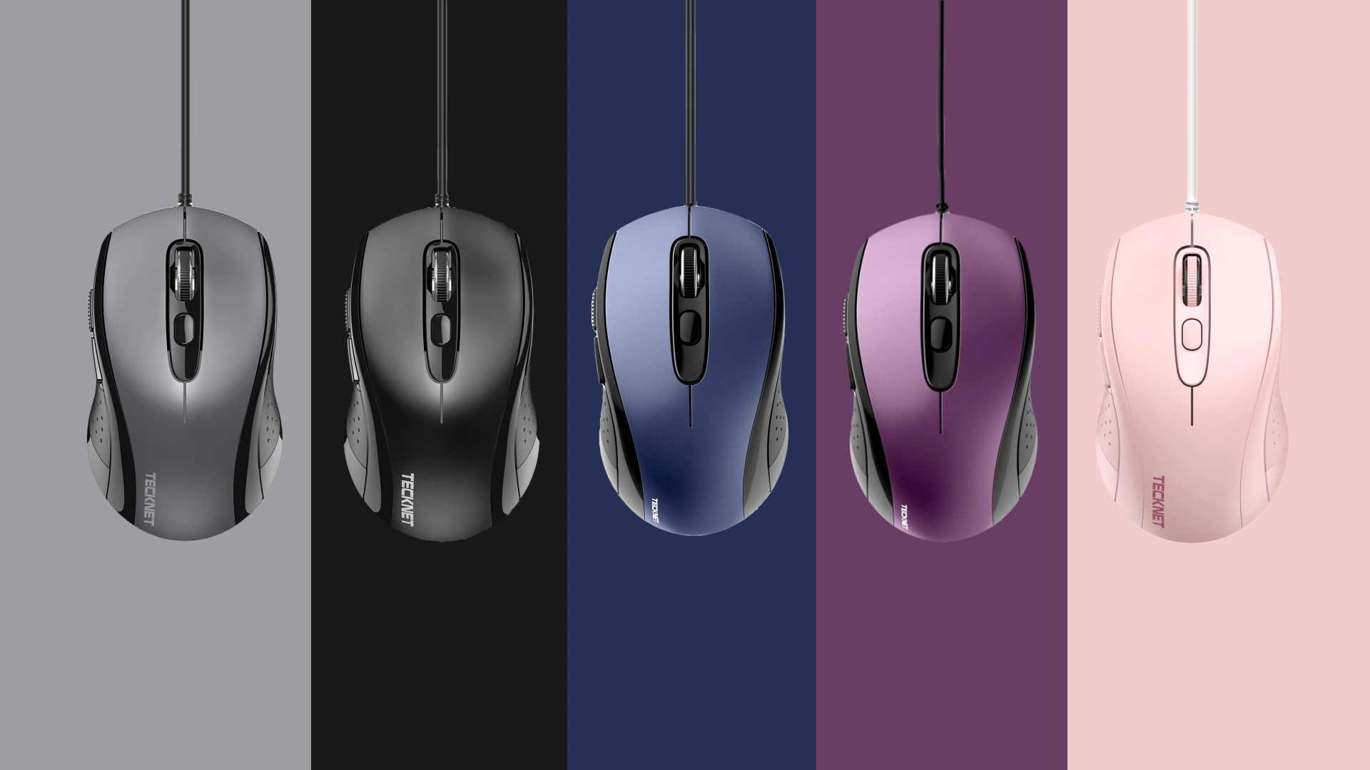 Amazon.com: TECKNET Wired Mouse, USB Wired Computer Mice, 3600DPI