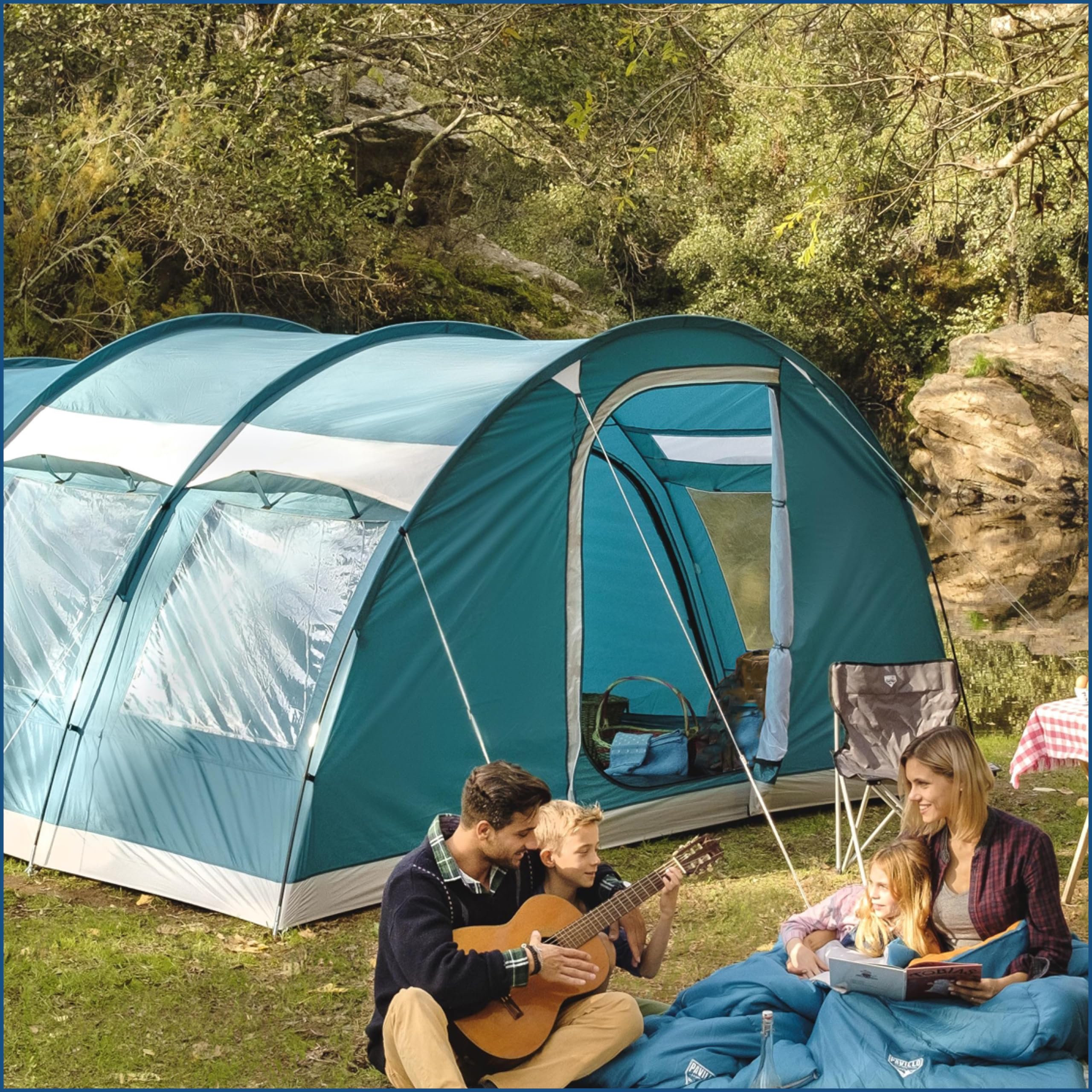 Bestway Pavillo-Family Dome 6 Person Tent (2 Layer 190T Polyester