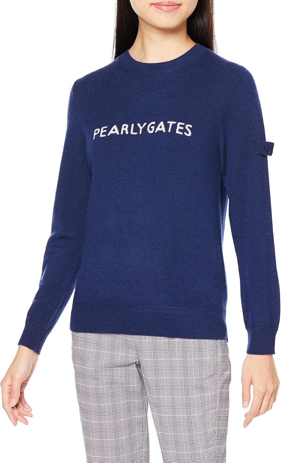 Amazon | [パーリーゲイツ] レディース クルーネック ニットプル