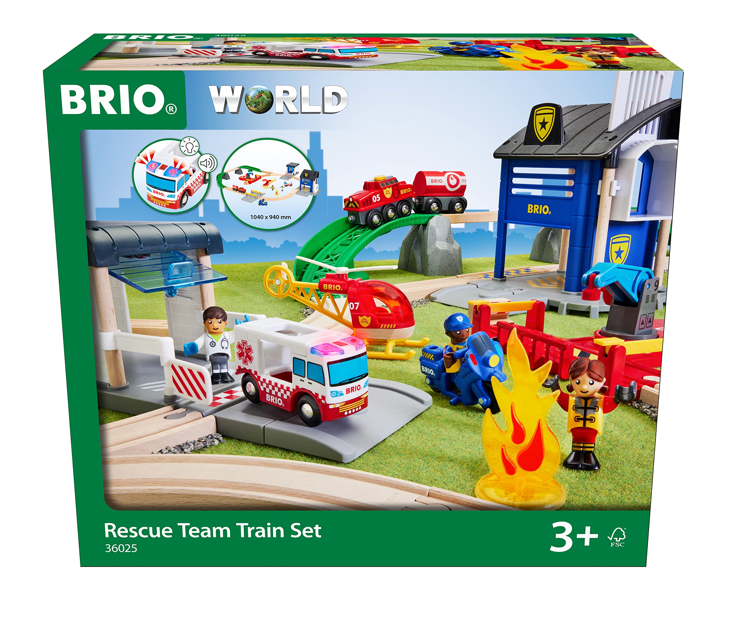 Amazon.co.jp: BRIO (ブリオ) レスキューチームセット [全44ピース